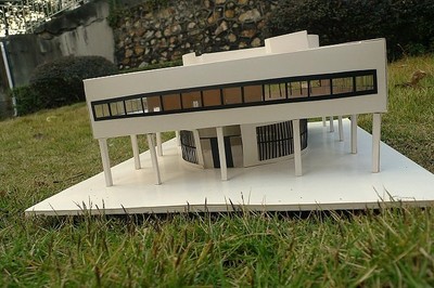凝固的現代主義詩篇 東野誠三維重構薩伏伊別墅模型設計解析